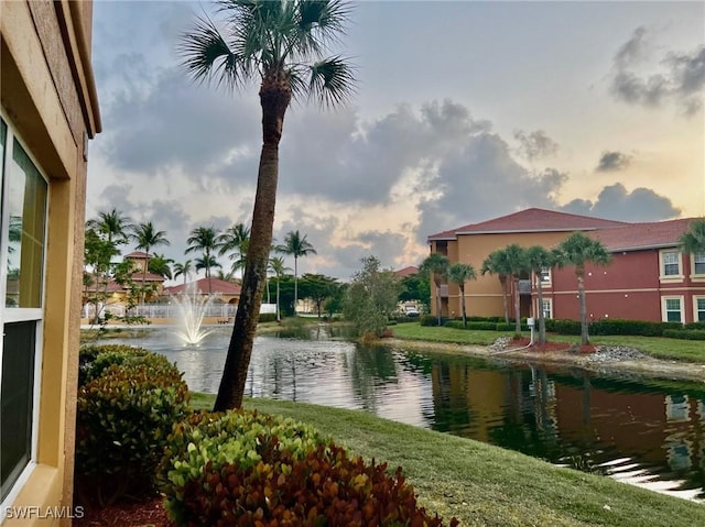 property view of water