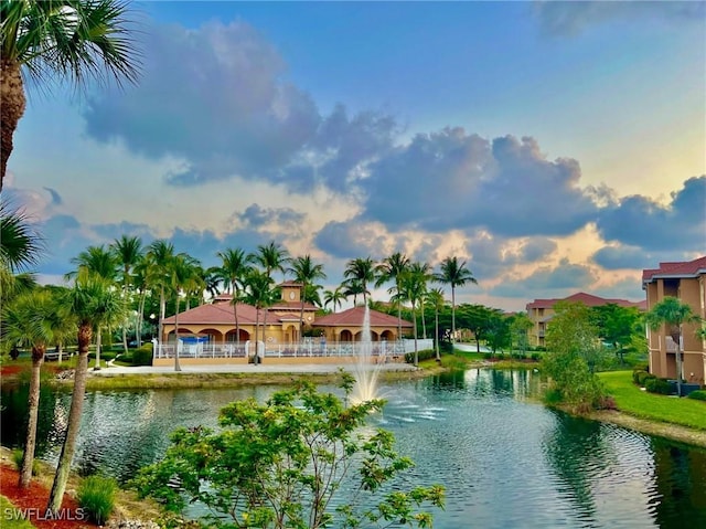 property view of water