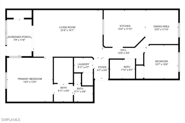 14500 Daffodil Dr Unit 1102, Fort Myers, FL 33919 - property floor plan