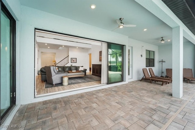 4151 Traditions Dr, Ave Maria, FL 34142 - view of patio with a ceiling fan