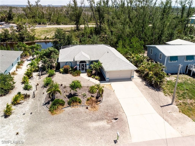 3852 Stabile Rd, Saint James City, FL 33956 - bird's eye view featuring a water view