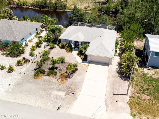 3852 Stabile Rd, Saint James City, FL 33956 - aerial view featuring a water view