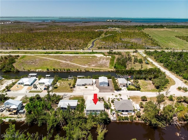 3852 Stabile Rd, Saint James City, FL 33956 - aerial view featuring a water view