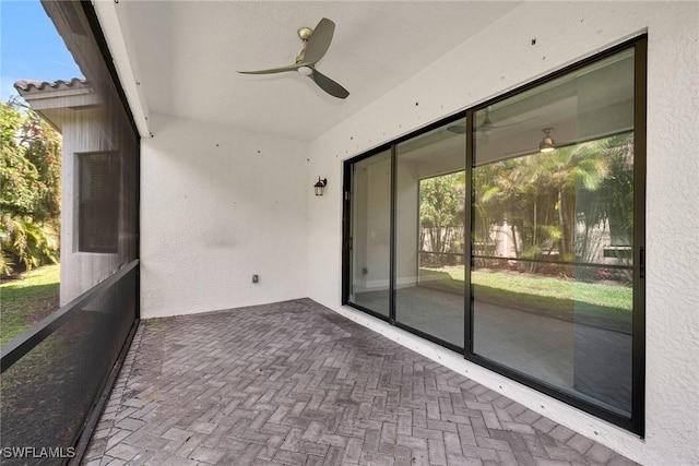11643 Riverstone Ln, Fort Myers, FL 33913 - view of patio with ceiling fan