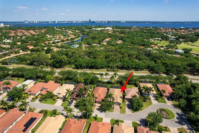 12740 Seaside Key Ct, North Fort Myers, FL 33903 - aerial view of property's location with a nearby body of water and nearby suburban area