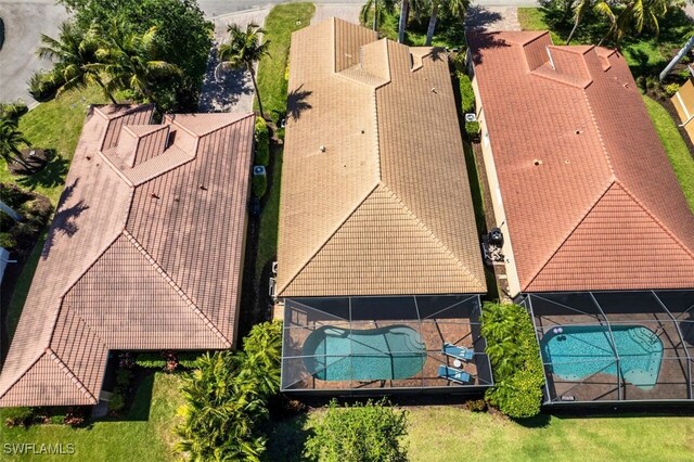 12740 Seaside Key Ct, North Fort Myers, FL 33903 - drone / aerial view of a pool area