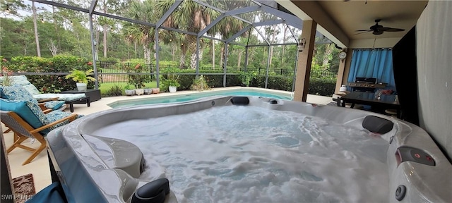 3268 Aralia Ct E, Alva, FL 33920 - sunroom with a jacuzzi and plenty of natural light