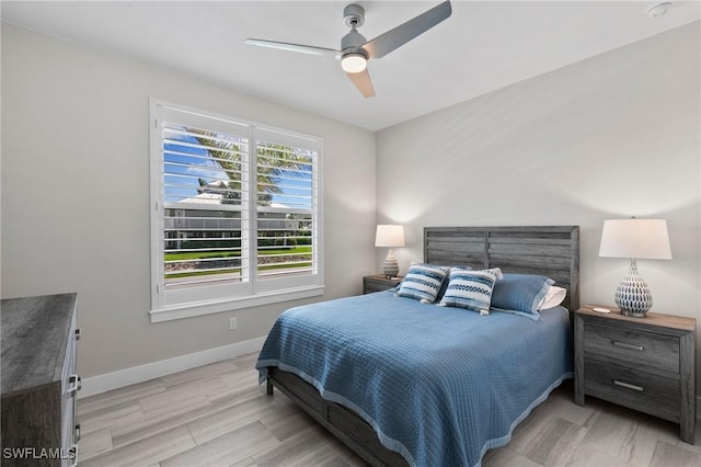641 Diplomat Ct, Marco Island, FL 34145 - bedroom featuring baseboards and ceiling fan