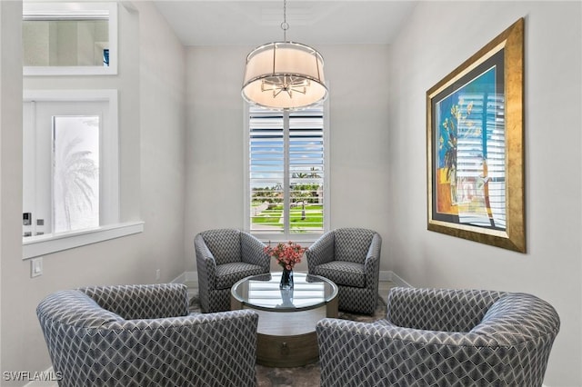 641 Diplomat Ct, Marco Island, FL 34145 - sitting room with baseboards