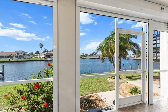 property view of water