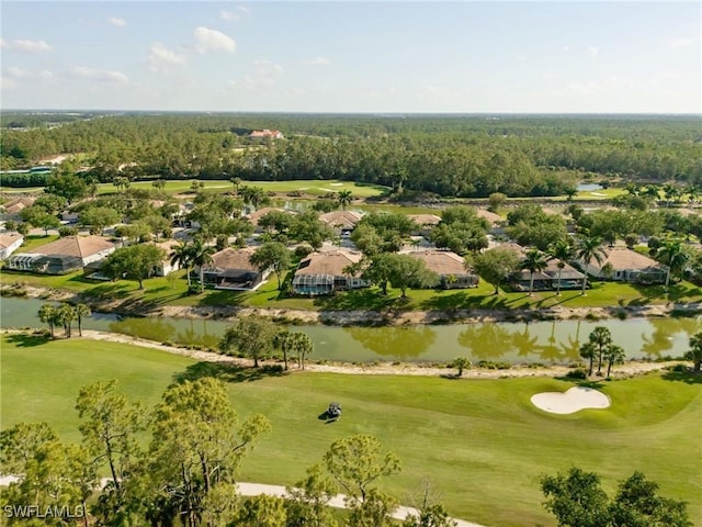 8815 Naples Heritage Dr Unit D9, Naples, FL 34112 - aerial view with a water view, golf course view, and a residential view