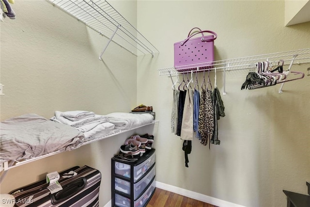 28750 Diamond Dr Unit 205, Bonita Springs, FL 34134 - spacious closet featuring wood finished floors