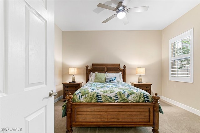 10637 Pelican Preserve Blvd Unit A, Fort Myers, FL 33913 - bedroom with carpet floors, a ceiling fan, and baseboards
