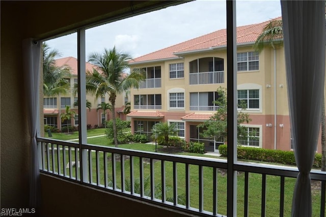 view of balcony