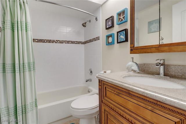 13199 Whitehaven Ln Unit 1808, Fort Myers, FL 33966 - full bath with shower / bath combo with shower curtain, vanity, and toilet