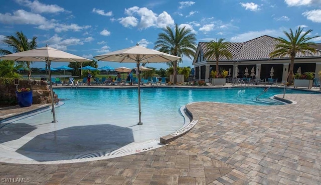 community pool featuring a patio