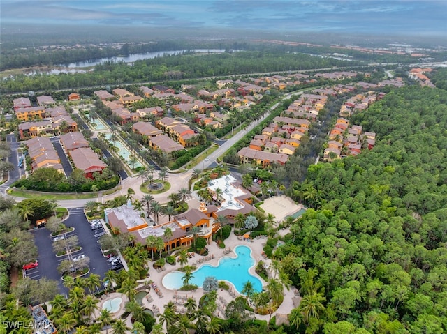 8945 Malibu St Unit 204, Naples, FL 34113 - bird's eye view with a residential view and a water view