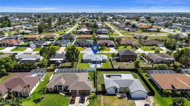 birds eye view of property featuring a residential view