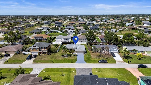 bird's eye view featuring a residential view