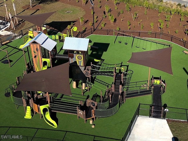 exterior space with fence