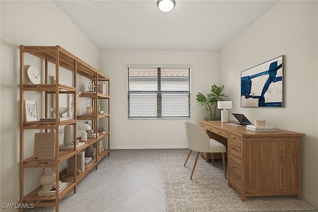 11555 Golden Oak Ter, Fort Myers, FL 33913 - office with light tile patterned floors and baseboards
