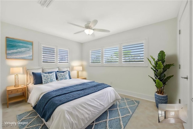 6325 Park Rd, Fort Myers, FL 33908 - bedroom with a ceiling fan and baseboards
