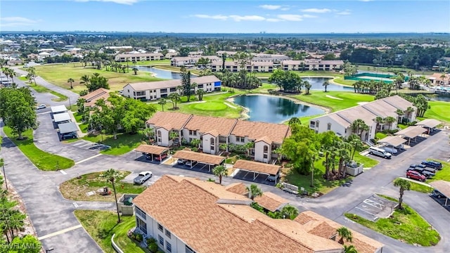 17150 Ravens Roost Unit 3, Fort Myers, FL 33908 - aerial view featuring a residential view, golf course view, and a water view