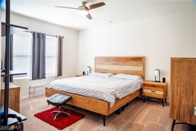 8880 Cascade Price Cir, North Fort Myers, FL 33917 - carpeted bedroom featuring a ceiling fan