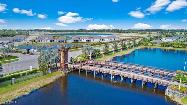 8880 Cascade Price Cir, North Fort Myers, FL 33917 - aerial view of a nearby body of water and a notable bridge