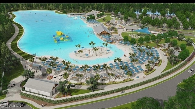 8880 Cascade Price Cir, North Fort Myers, FL 33917 - bird's eye view of a pool