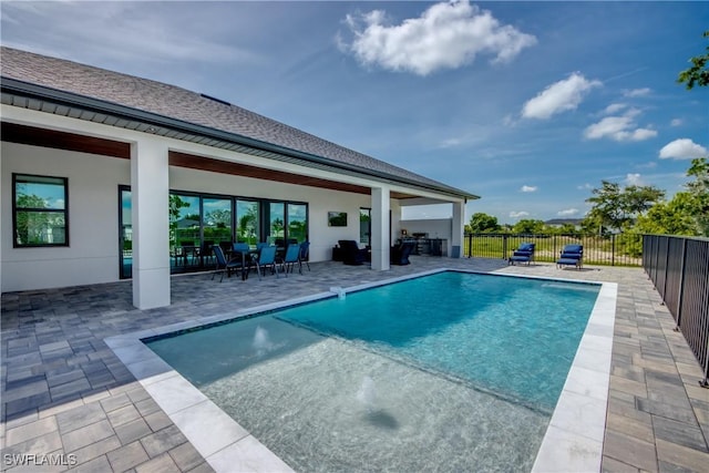 308 SW 13th Ct, Cape Coral, FL 33991 - view of swimming pool featuring a patio area and outdoor dining space