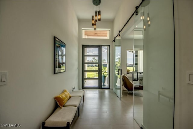 308 SW 13th Ct, Cape Coral, FL 33991 - foyer entrance featuring a barn door