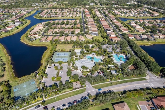 2926 Citrus St, Naples, FL 34120 - aerial overview of property's location with a nearby body of water and nearby suburban area