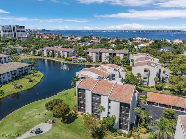 4160 Steamboat Bnd E Unit 406, Fort Myers, FL 33919 - birds eye view of property with a water view