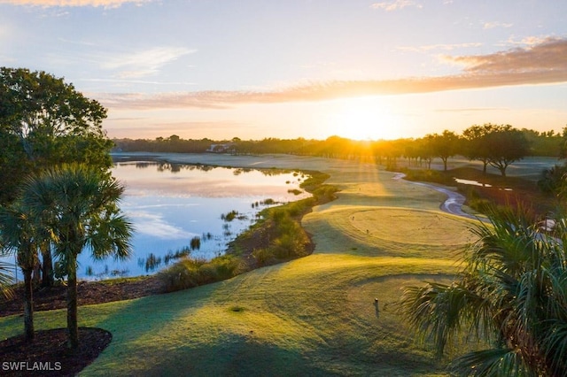water view with view of golf course