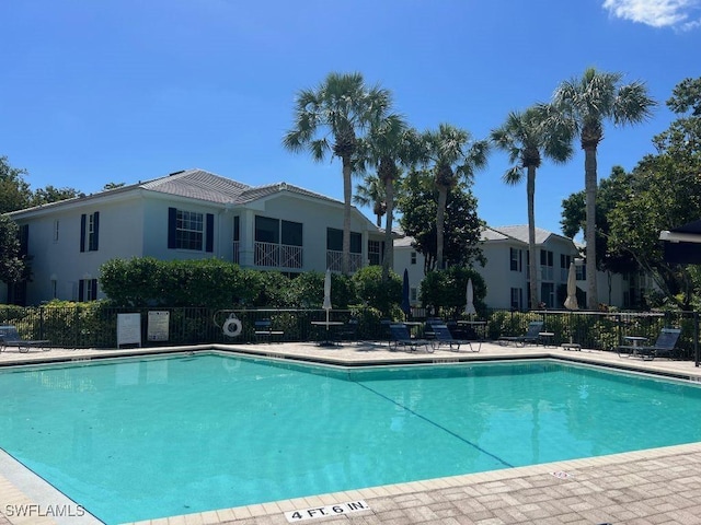 pool with central AC unit
