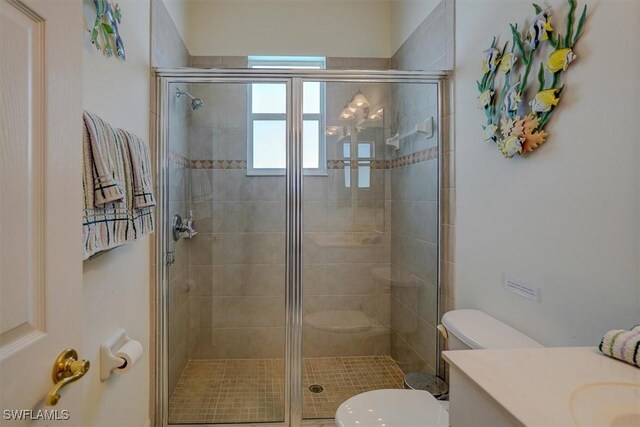 330 SW 33rd Ave, Cape Coral, FL 33991 - full bath with toilet, a shower stall, and vanity