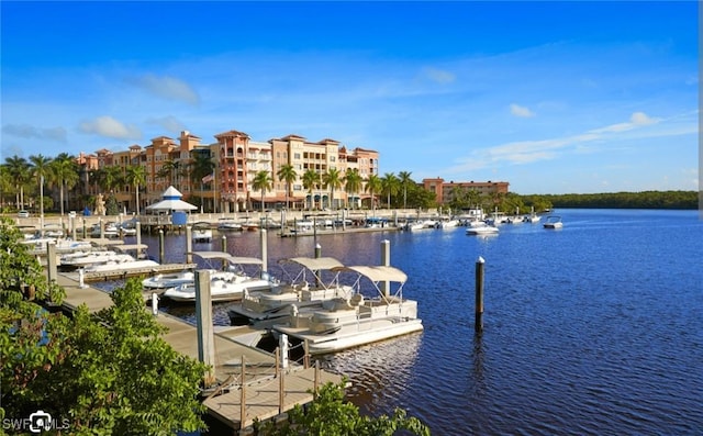 2631 Becca Ave, Naples, FL 34112 - dock area with a water view