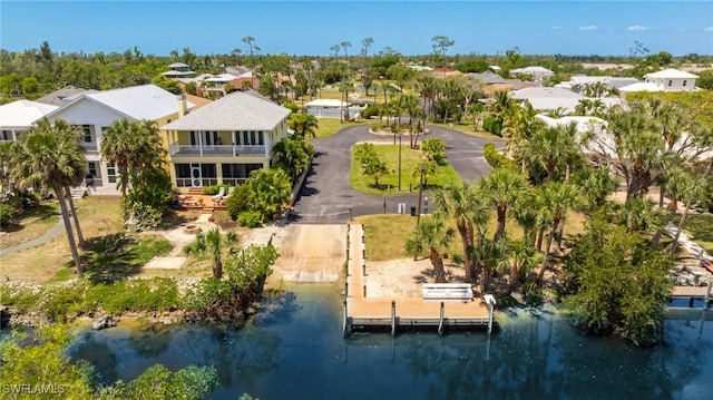 6081 Waterway Bay Dr, Fort Myers, FL 33908 - bird's eye view with a residential view and a water view