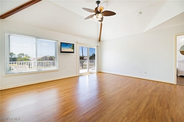 6081 Waterway Bay Dr, Fort Myers, FL 33908 - interior space featuring ceiling fan, baseboards, and light wood-style flooring