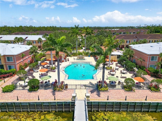 view of pool