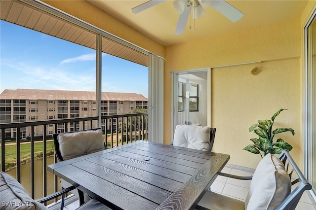 view of sunroom / solarium
