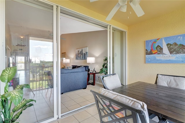 view of sunroom