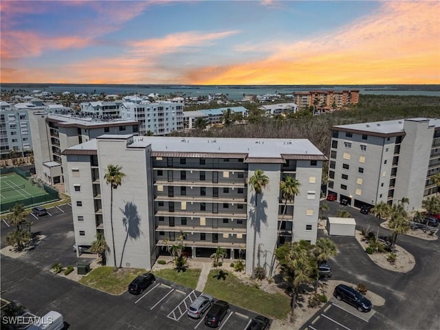 6893 Estero Blvd Unit 425, Fort Myers Beach, FL 33931 - property at dusk featuring a water view and a city view