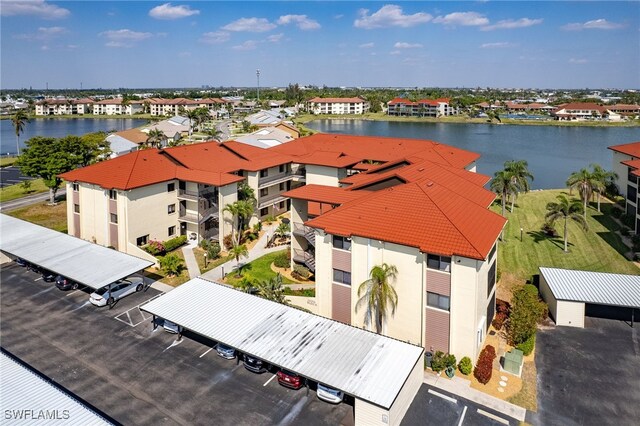 11170 Caravel Cir Unit 210, Fort Myers, FL 33908 - birds eye view of property featuring a water view