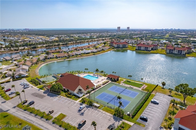 11170 Caravel Cir Unit 210, Fort Myers, FL 33908 - birds eye view of property featuring a residential view and a water view