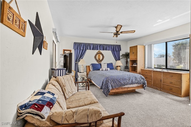 11170 Caravel Cir Unit 210, Fort Myers, FL 33908 - bedroom featuring carpet floors and a ceiling fan
