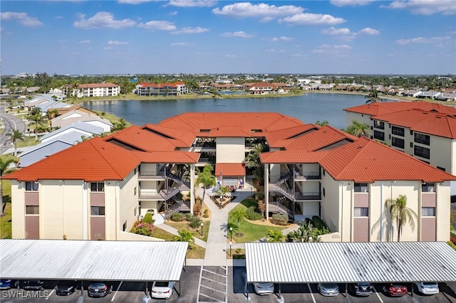 11170 Caravel Cir Unit 210, Fort Myers, FL 33908 - bird's eye view featuring a residential view and a water view