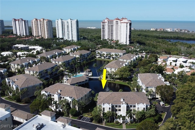 7654 Pebble Creek Cir Unit 5-301, Naples, FL 34108 - aerial view with a water view