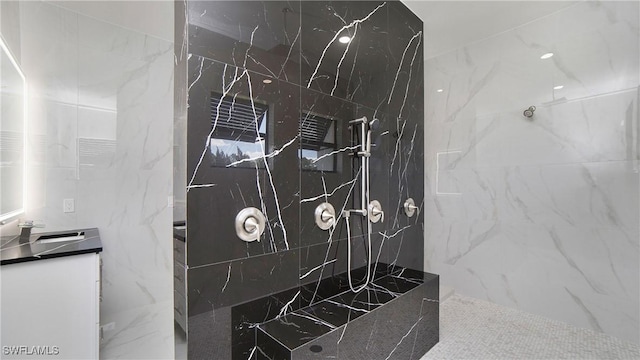 2343 Oil Well Rd, Naples, FL 34120 - full bath with a marble finish shower